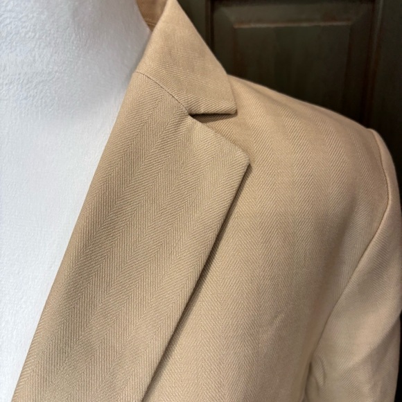 Vintage Ann Taylor Jacket Cream Linen 2 - Picture 2 of 12